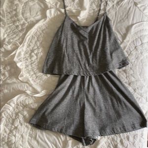 TOPSHOP Grey Romper
